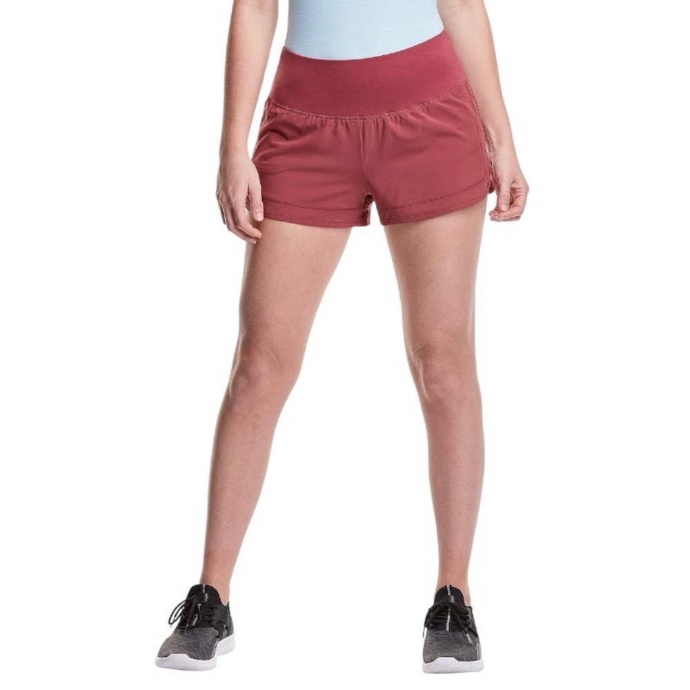 Champion Women’s Running Shorts Small Rock Brick Red Knit 2.5" Inseam